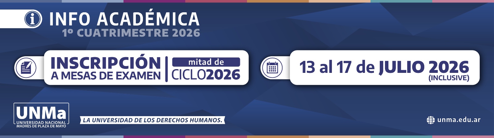 Mesas examen mitad de ciclo 2026